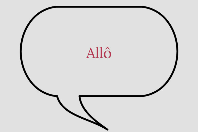 Allo is a way to greet someone in the phone in France