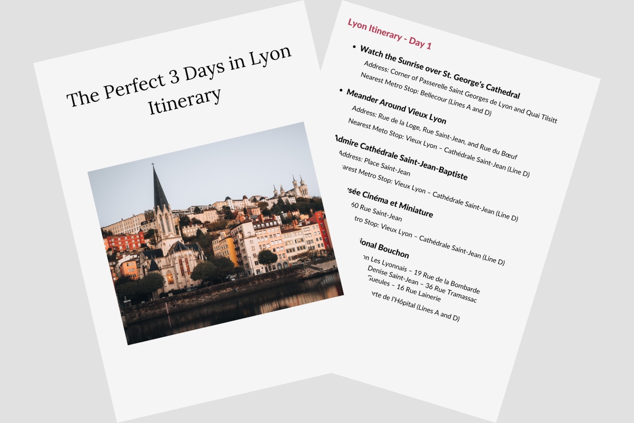 3 Days in Lyon: An Itinerary for First-Time Visitors