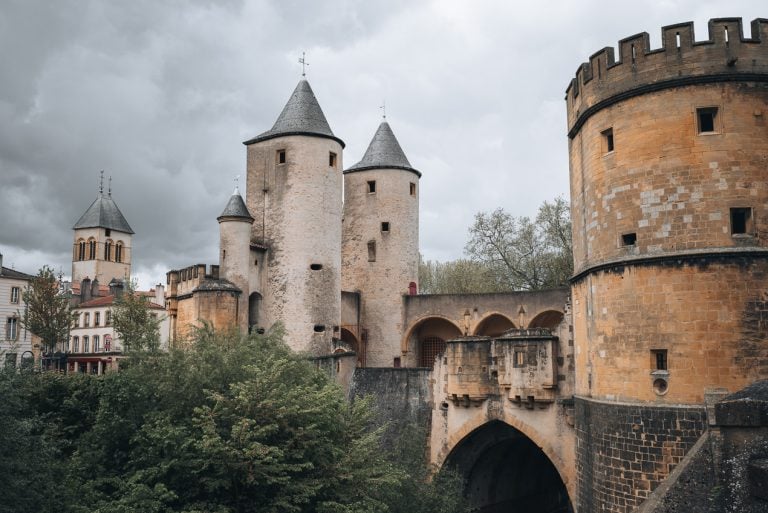 This is the Porte des Allemands in Metz. It's a giant stone gate with three towers. It is one of the reasons that Metz is worth visiting.