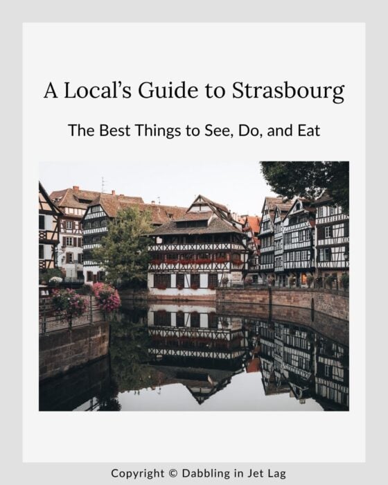 This a Strasbourg Travel Guide E-Book written by Jen Ciesielski. It's designed to help you easily plan your trip to Strasbourg. There are things to do, itineraries, and more.